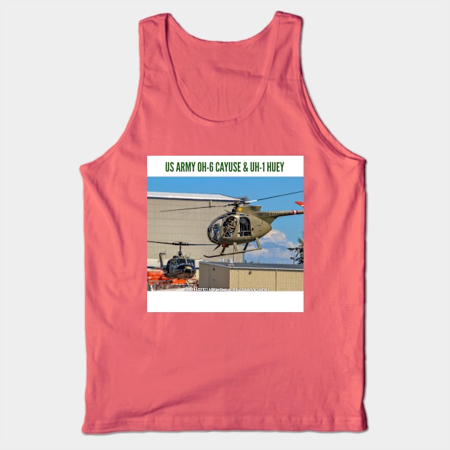 US Army OH-6 Cayuse and UH-1 Huey Tank Top by acefox1